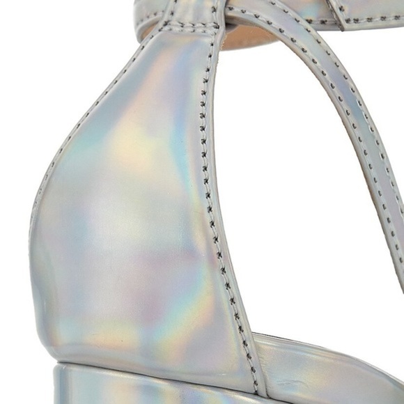 ‼️New Schutz Aryia Metallic Platform Sandals 170.00 - Picture 6 of 16